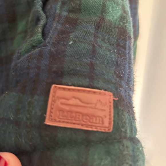 LL Bean Hooded Scotch plaid Flannel & Fleece Women's zippered jacket, size L - Picture 6 of 10